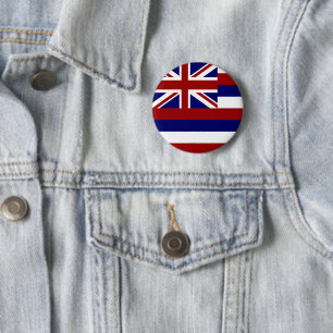 Hawaii-Flagge Button