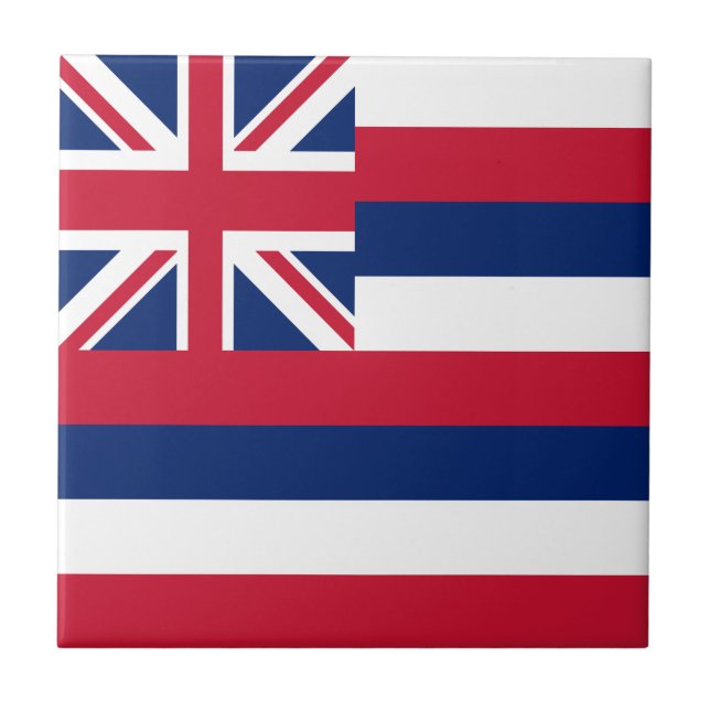Hawaii-Flagge Fliese (Vorderseite)
