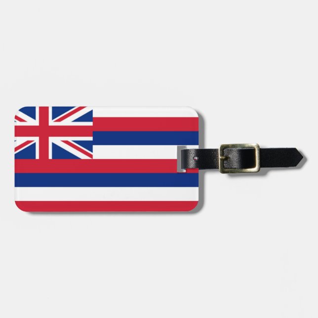 Hawaii-Flagge Gepäckanhänger (Vorderseite horizontal)