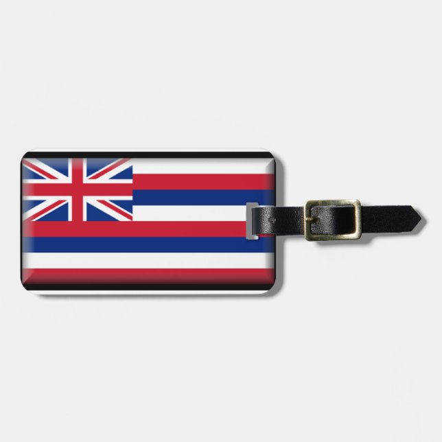 Hawaii-Flagge Gepäckanhänger (Vorderseite horizontal)