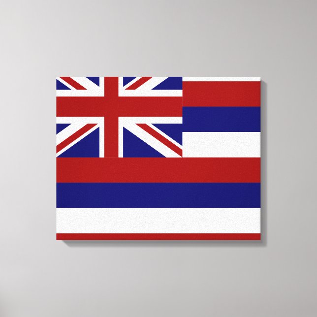 Hawaii-Flagge Leinwanddruck (Vorderseite)