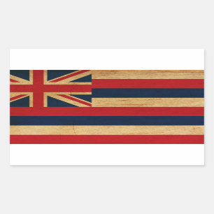 Hawaii-Flagge Rechteckiger Aufkleber