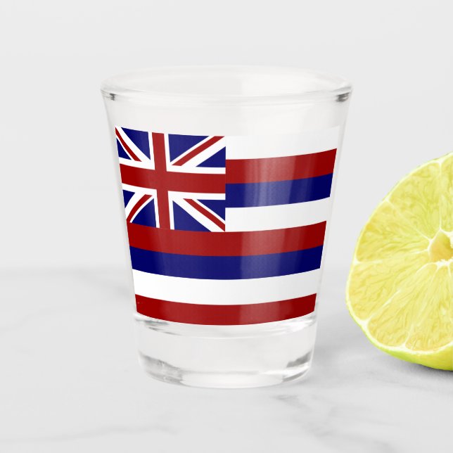 Hawaii-Flagge Schnapsglas (Vorderseite)