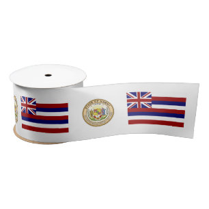 Hawaii-Flagge - Siegel Satinband