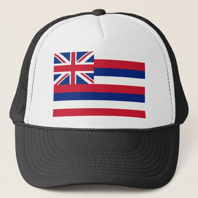 Hawaii-Flagge Truckerkappe (Vorderseite)
