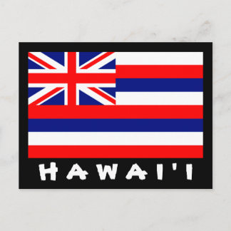 Hawai'i Flaggen-Postkarte Postkarte