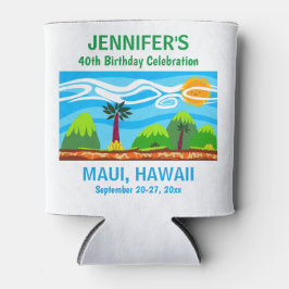 Hawaii Geburtstagsparty Trip Favor Can Cooler Dosenkühler