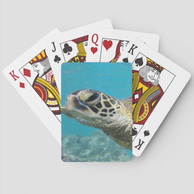 Hawaii Green Sea Turtle Spielkarten (Rückseite)