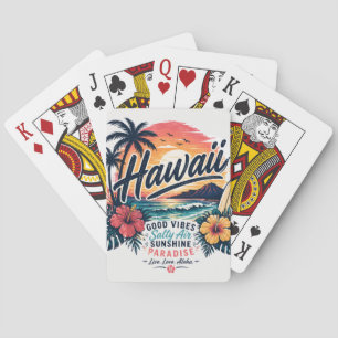 Hawaii – Gute Vibes, Salzwasser, Sonnenschein-Para Spielkarten