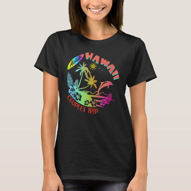 Hawaii Hawaiian Aloha Vacation Matching Family Gro T-Shirt (Vorderseite)