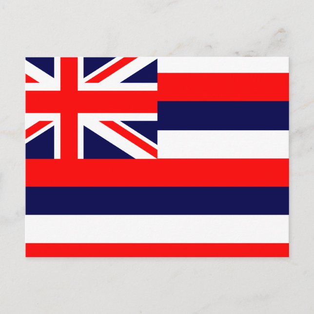 HAWAII / HAWAIIAN FLAG POSTKARTE (Vorderseite)