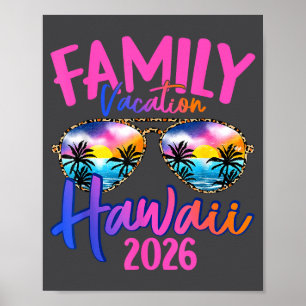 Hawaii Hawaiianischer Urlaub 2026 Souvenir Passend Poster