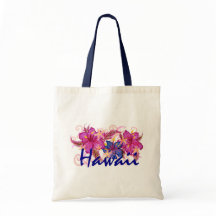 Hawaii hibiscus sac à fleurs artistiques réutilisa