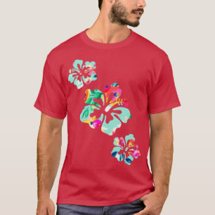 Hawaii Hibiskus Blume Hawaiian Surfer Style Vinta T-Shirt