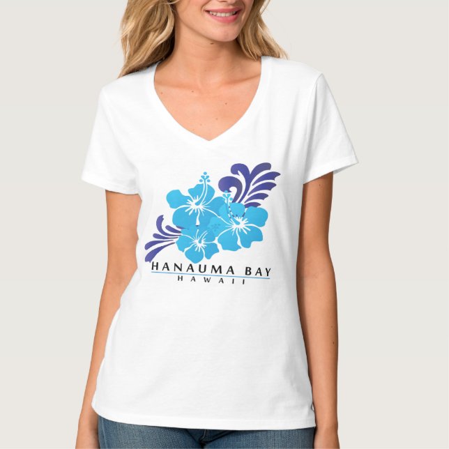 Hawaii Hibiskus Blume T-Shirt (Vorderseite)