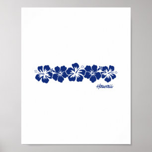 Hawaii Hibiskus-Blüten-Aloha Hawaiian Urlaubs-Souv Poster