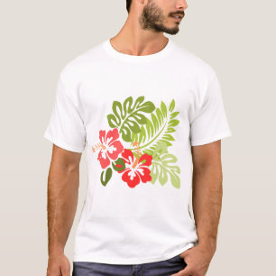 Hawaii Hibiskus Flora Blume Blüten T-Shirt