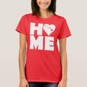 Hawaii Home Heart State Tees T-Shirt