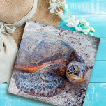 Hawaii Honu Sea Turtle Foto Stilvoll farbenfroh<br><div class="desc">Meeresschildkröten wissen sicherlich, wie man in der Sonne entspannt. Lassen Sie sich von den warmen Brisen der Hawaiianischen Inseln abhalten, wenn Sie Zeit mit der Arbeit an diesem wunderschönen, atemberaubenden, farbenfrohen Puzzle der Honu-Meeresschildkröte mit nahem Foto verbringen. Ein tolles Geschenk für jemanden, der etwas Besonderes ist! Kommt in eine besondere...</div>