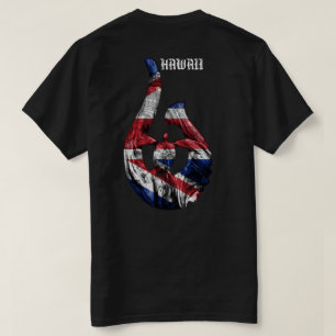 Hawaii Honu Tribal Hook HIFlag T-Shirt