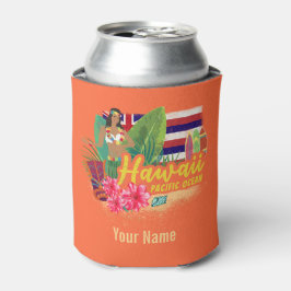 Hawaii Hula Dancer Retro Pacific Vintag Souvenir Dosenkühler