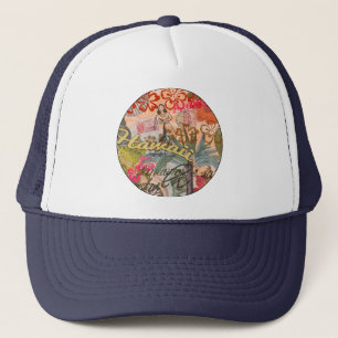 Hawaii Hula Travel Blume Vintag Truckerkappe