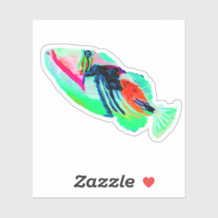 Hawaii Humu Humu Poisson Sous Sticker Mer