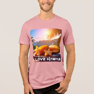 HAWAII - ICH LIEBE HAWAII Tri-Blend SHIRT