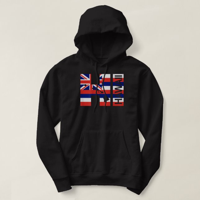Hawaii-Inseln Hawaii Flag Beach Hoodie (Design vorne)