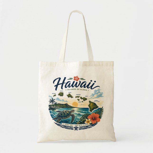 Hawaii-Inseln Tragetasche (Vorne)
