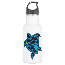 Hawaii-Inseln und Hawaii-Schildkröte Edelstahlflasche