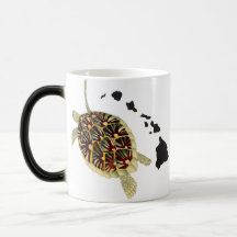 Hawaii-Inseln und Hawaii-Schildkröte