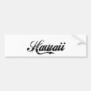 Hawaii-Inselstein gewaschen Vintag Autoaufkleber