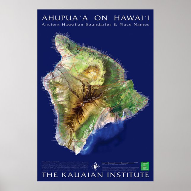Hawaii Island Ahupuaa Poster (Vorne)