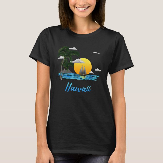 Hawaii Islands Aloha State Sailing T-Shirt (Vorderseite)