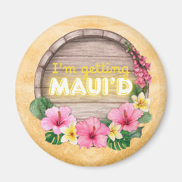 Hawaii Junggesellinnenabschied Ich heirate auf Mau Magnet