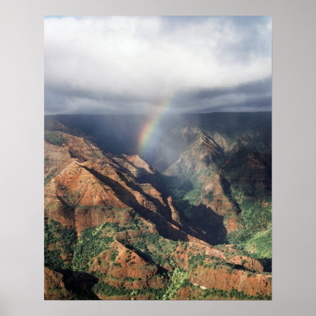 Hawaii, Kauai, Waimea Canyon Staat Park Poster (Vorne)