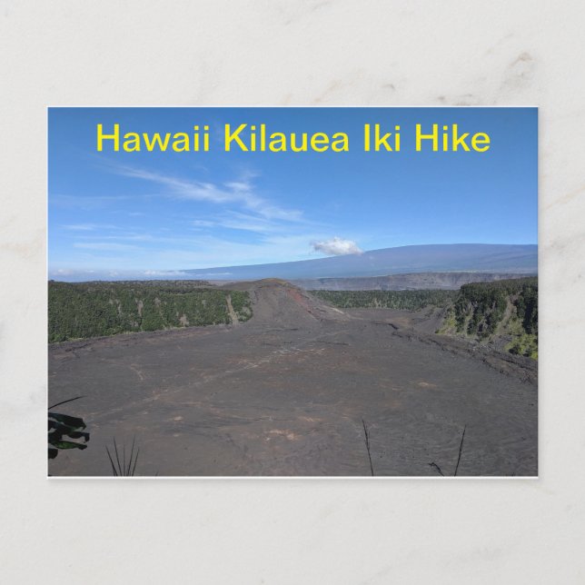 Hawaii Kilauea Iki Wandern Postkarte (Vorderseite)