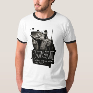 Hawaii Künstler-T-Shirt – König Kamehameha-Statue T-Shirt