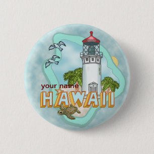 Hawaii Leuchtturm Pin-Button Button