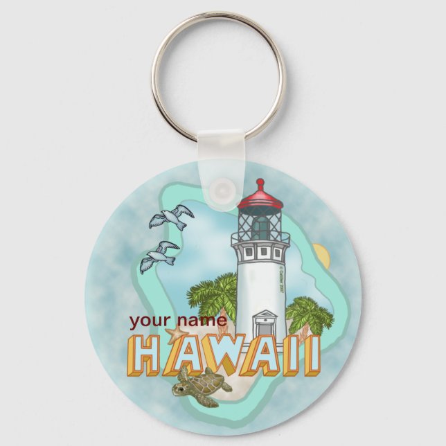 Hawaii Lighthouse Schlüsselanhänger (Vorderseite)