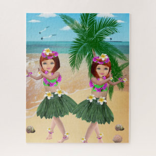 Hawaii Mädchen Puzzles