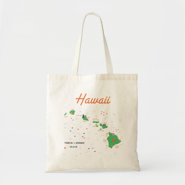Hawaii Map Tasche (Vorne)