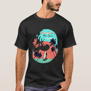 Hawaii Maui Strand Windsurfen Retro-Welle Sommer F T-Shirt