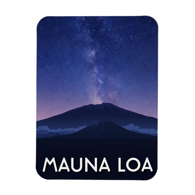 Hawaii Mauna Loa Reise Magnet (Vertikal)