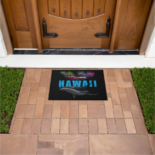 HAWAII NYE POLYNESIAN TRIBAL HUMPBACK FIREWORWORKS FUßMATTE