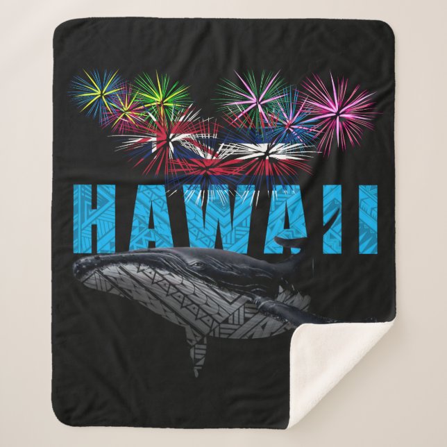 HAWAII NYE POLYNESIAN TRIBAL HUMPBACK FIREWORWORKS SHERPADECKE (Vorderseite)
