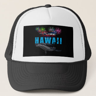 HAWAII NYE POLYNESIAN TRIBAL HUMPBACK FIREWORWORKS TRUCKERKAPPE