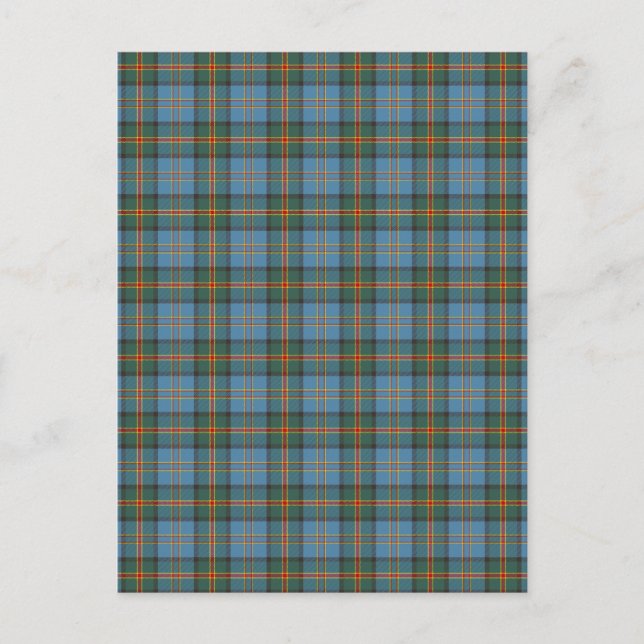 Hawaii offiziell Staat Tartan Postkarte (Vorderseite)
