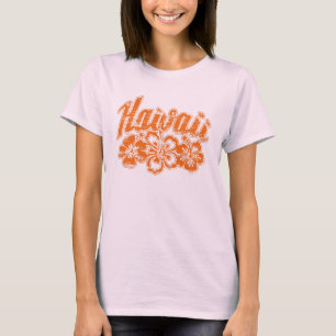 Hawaii Orange Hibiskus - T - Shirt